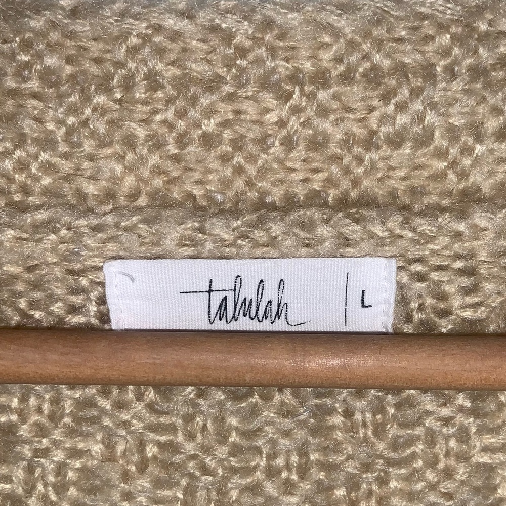 Talulah Colorful Stripe Chunky Knit Cardigan Balloon Sleeve - Picture 9 of 10